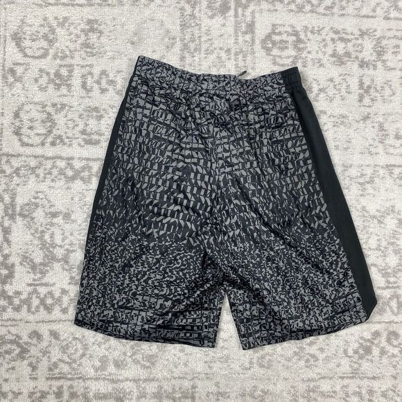 Under Armour Loose Youth Short Drawstring Grey Black Basketball Size Large - Picture 6 of 6